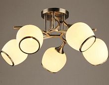 Люстра потолочная пятирожковая Мелодия Света  Е27 Бронза картинка 